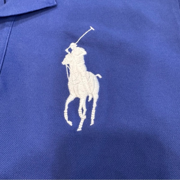 Polo Ralph Lauren Big Pony Polo/Golf Shirt Short Sleeves Blue Sz XLT - Picture 8 of 10